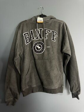 Banff Men's Crewneck Pullover Hoodie - Gray